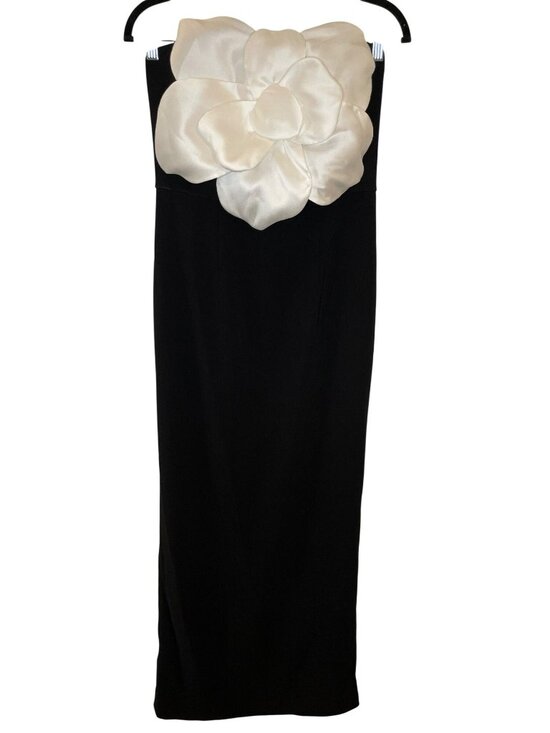 Sachin & Babi Dresses & Skirts - Sachin & Babi Marist Gown Ivory & Black Strapless Maxi Dress Sz 4 MSRP$1,095 NWT